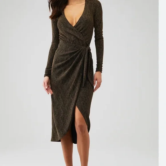 NWT SIZE XS Show Me Your MuMu Green Asymmetrical Bodycon Dress - Picture 1 of 6